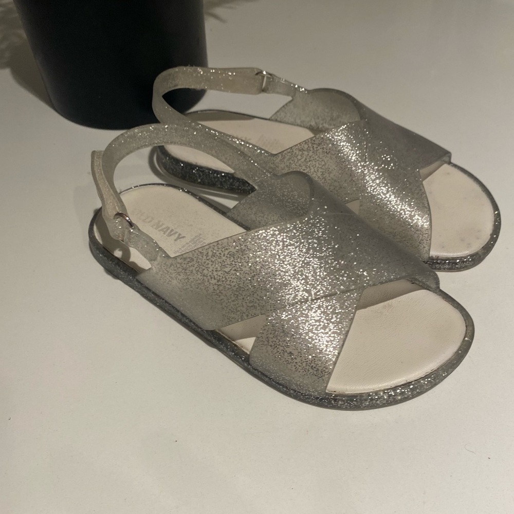 Old Navy Clear/Glitter sandals
